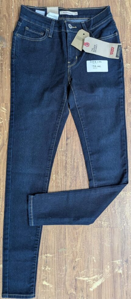 Ladies Denim Blue Color Pant Size 26