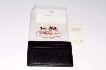 Coach leather card holder